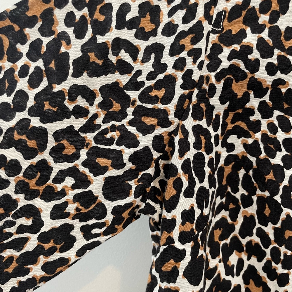 J Crew Leopard Print Button-Up Shirt - Picture 4 of 4